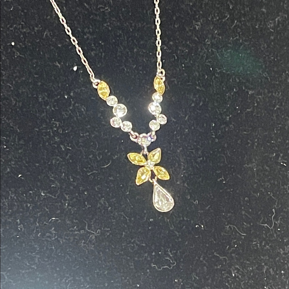 Givenchy Gold and Silver Crystal Necklace - Picture 5 of 5